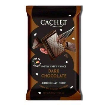 Шоколад Cachet чёрный Dark 300 г 905478 фото
