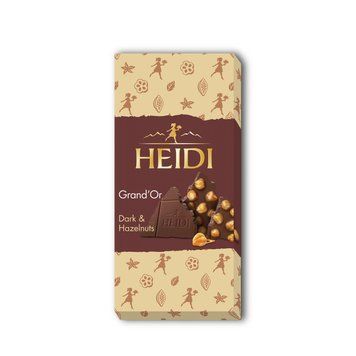 Шоколад Heldi темний з цілим карам фундуком 100 г 903250 фото
