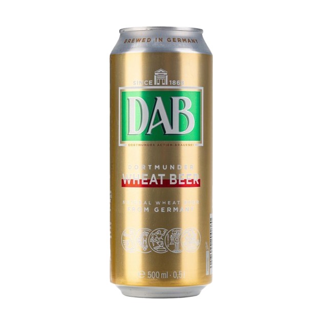 Пиво  DAB пшеничное ж/б 0.5 л