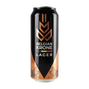 Пиво світле  Belgian Krone Lager ж/б 0,5