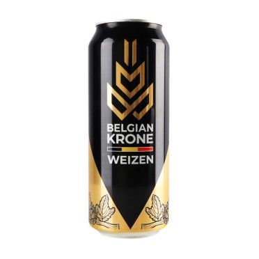 Пиво светлое нефильтр Belgian Krone Weizen ж/б 0,5