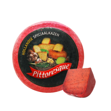 Сыр Гауда Питторэск с красным песто 50% жир. в сух. вещ.