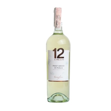 Вино сухе біле 12 Е МЕЦЦО Піно Гріджіо ді Пулія 0,75л