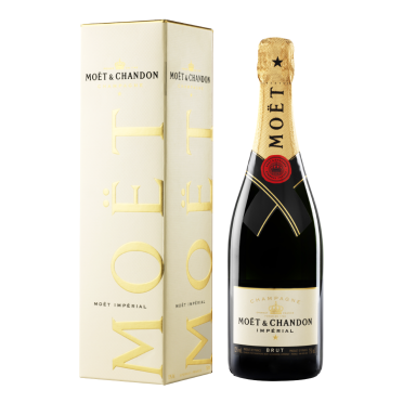Шампанське Moet + Chandon «Brut Imperial» сухе біле, подар. уп. 0,75 л