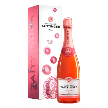 Шампанское Taittinger Prestige Rose брют розовое подар. кор,  0,75л