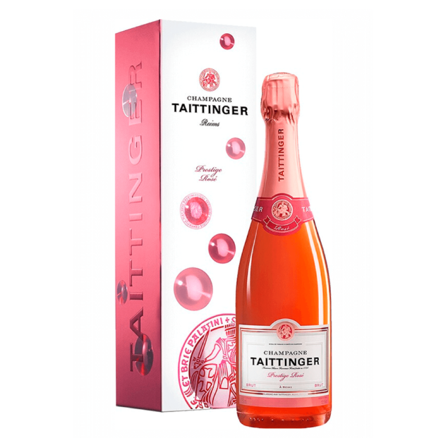 Шампанское Taittinger Prestige Rose брют розовое подар. кор,  0,75л