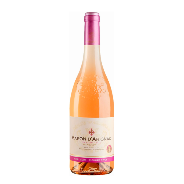 Вино полусладкое розовое Розе, Baron d'Arignac 0,75л