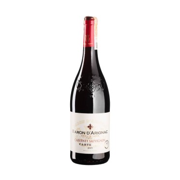 Вино полусухое красное Каберне Совиньон ИГП д'Ок, Baron d'Arignac 0,75л