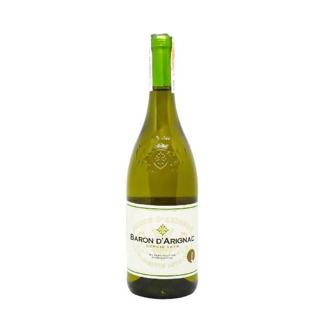 Вино сухое белое Блан, Baron d'Arignac 0,75л
