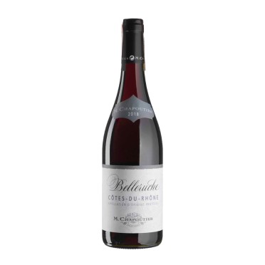 Вино сухое красное Кот дю Рон Беллеруш Руж 2019, M. Chapoutier 0,75л