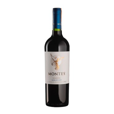 Вино сухое красное Мерло Резерва , Montes 0,75л