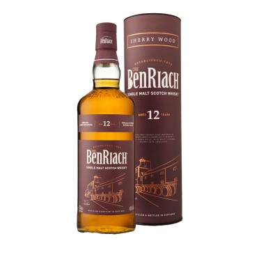 Виски BenRiach Sherry 12 лет 0,7л в тубусе