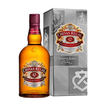 Виски Chivas Regal 12 лет 0,7л в подарочной коробке