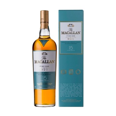 Віскі The Macallan Fine Oak 15 років 0,7л в подарунковій коробці 