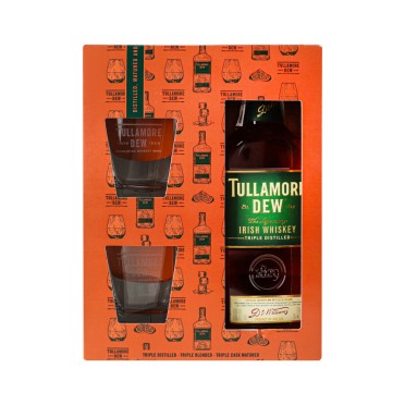 Віскі Tullamore Dew Original  40% 0,7л в подарунковій коробці.+2 келихи
