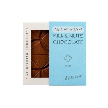Шоколад "Плитка молочного шоколада без сахара с фундуком ", 80г СПЕЛЛ