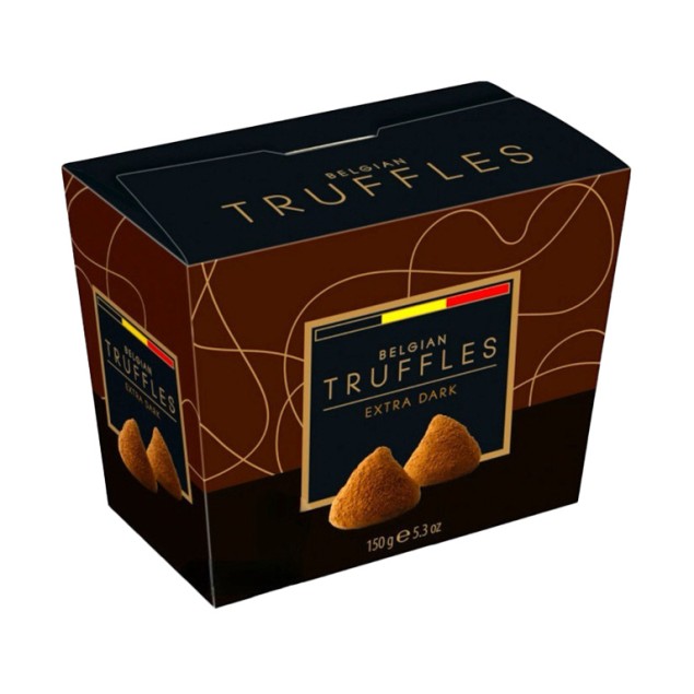 Цукерки BELGIAN TRUFFLES Extra Dark 150 г