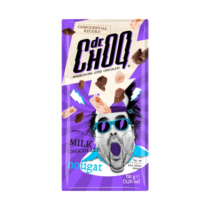 Шоколад молочний Dr.Choq Milk Nougat  150г