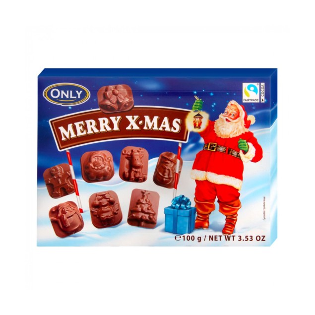 Шоколадные фигурки Merry x-mas Only 100г
