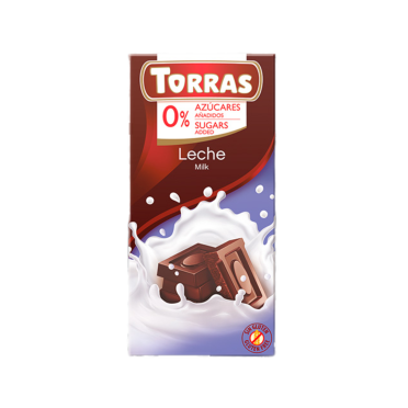 Шоколад Torras молочный 0%  