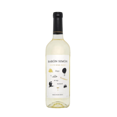 Вино полусладкое белое Вайт Семи-Свит, Baron Simon 0,75л